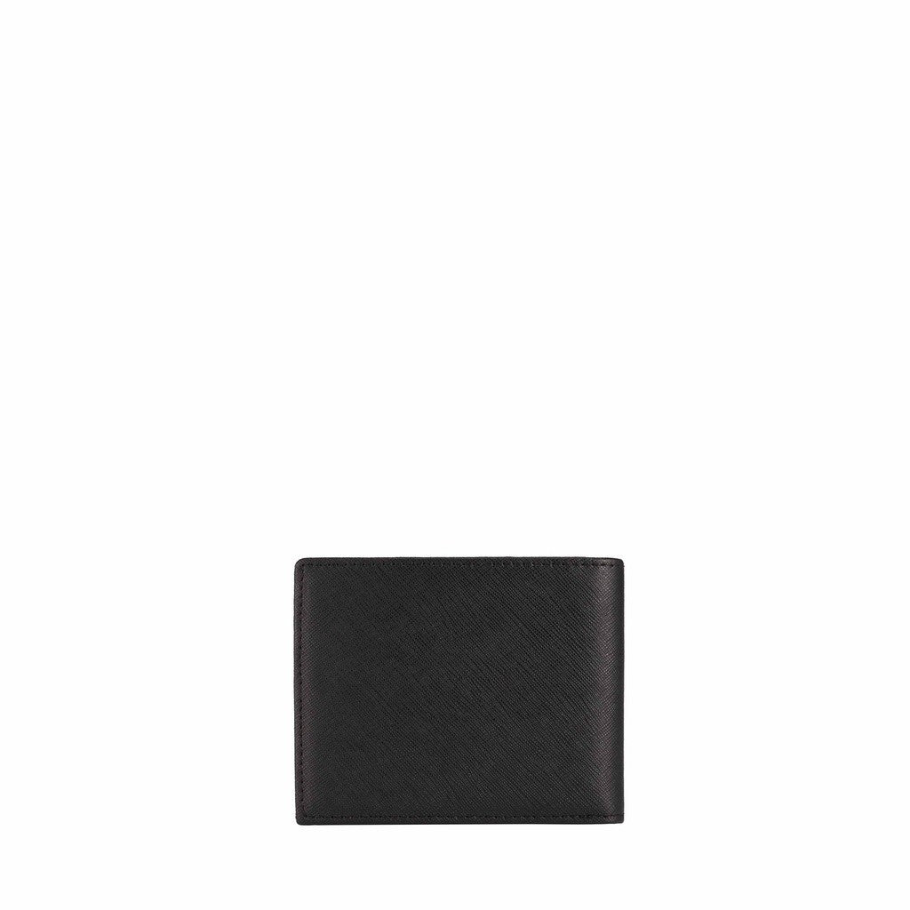 Textured Leather Tri-Fold Wallet