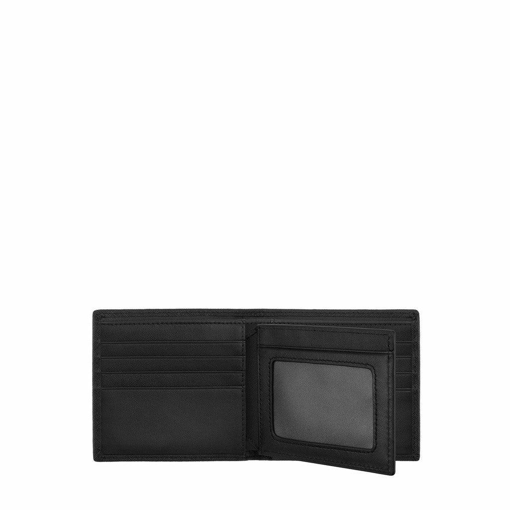 Textured Leather Tri-Fold Wallet