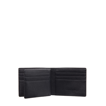 Textured Leather Compact Id Wallet