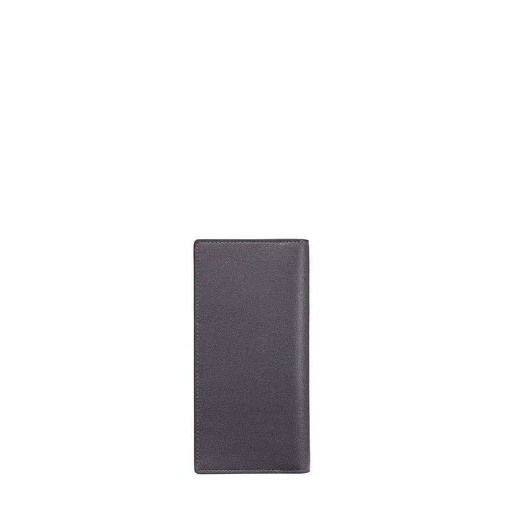 Crossgrain Leather Bi-Fold Long Wallet