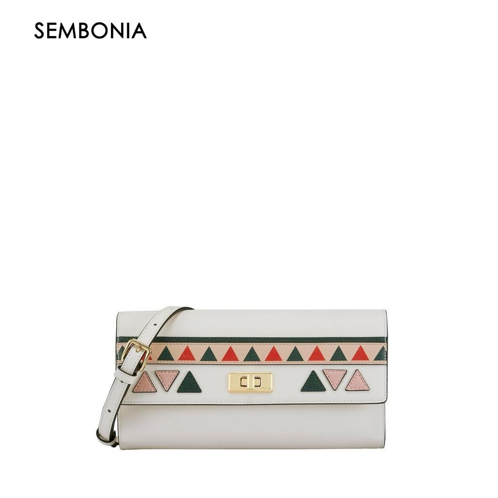 Earnestly Eco Chevron Clutch Bag