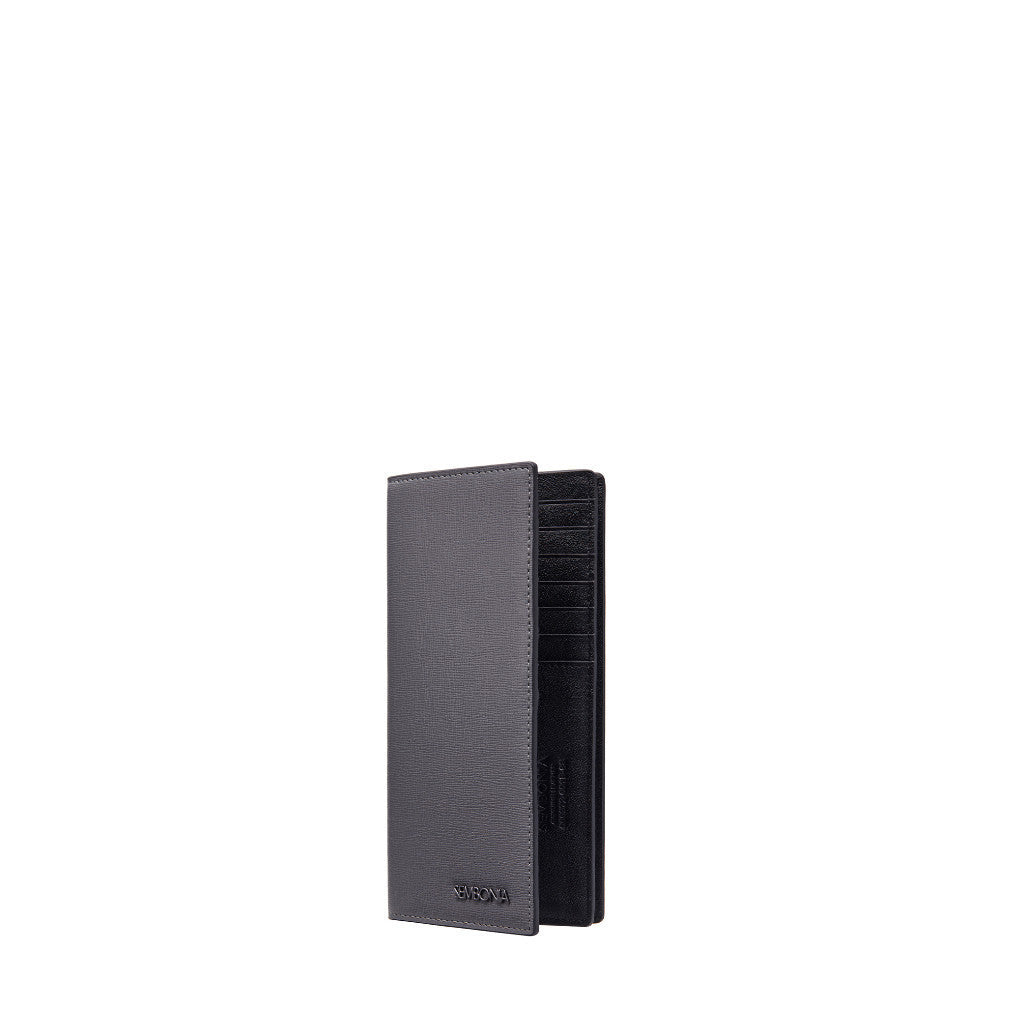 Crossgrain Leather Bi-Fold Long Wallet
