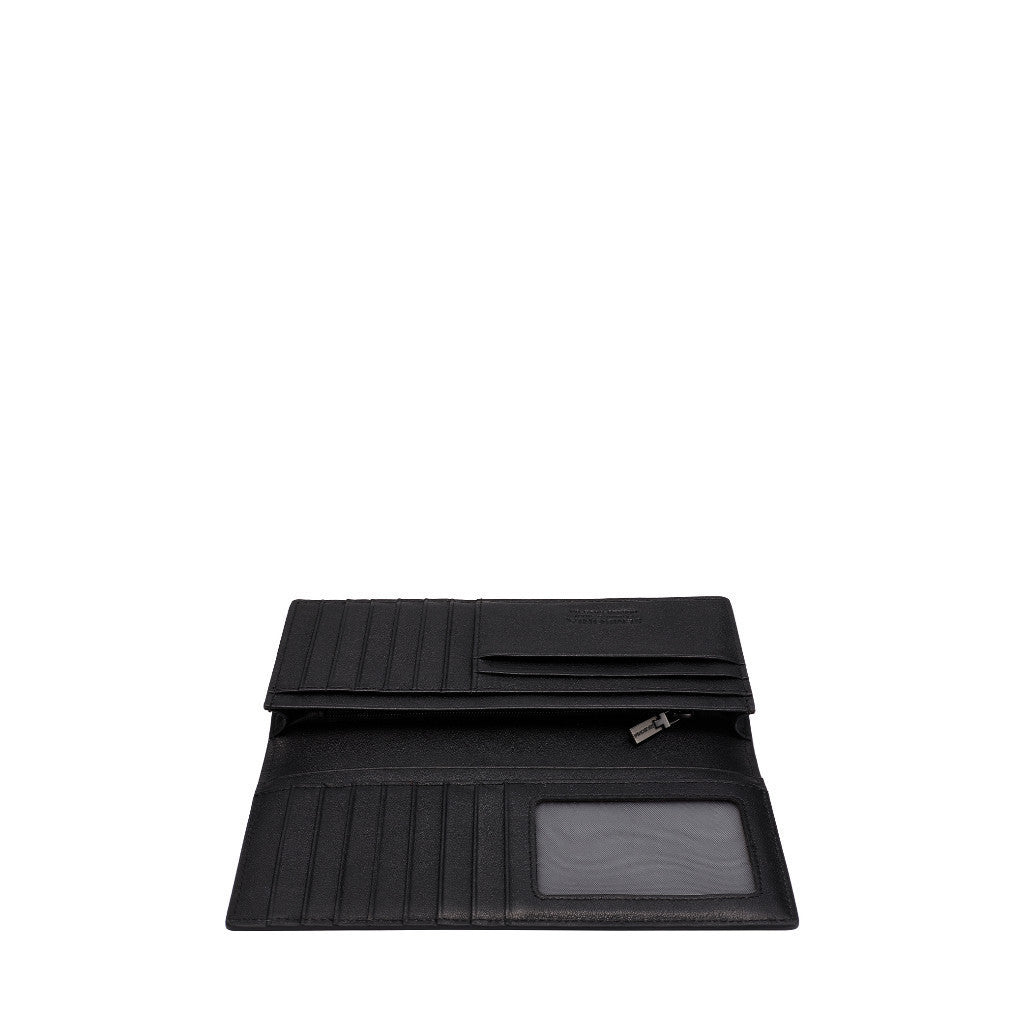 Crossgrain Leather Bi-Fold Long Wallet