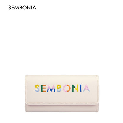 Whimsical Embroidered Logo Continental Wallet
