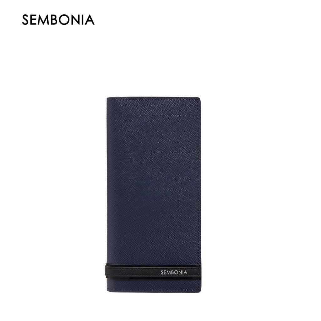 Crossgrain Leather Bi-Fold Long Wallet
