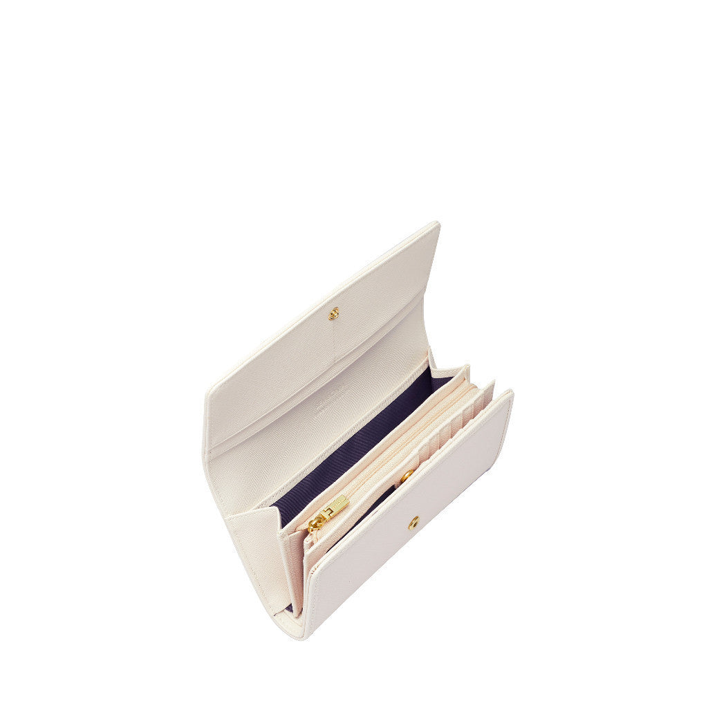 Whimsical Embroidered Logo Continental Wallet