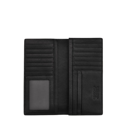 Crossgrain Leather Bi-Fold Long Wallet