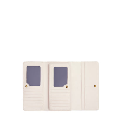 Whimsical Embroidered Logo Continental Wallet