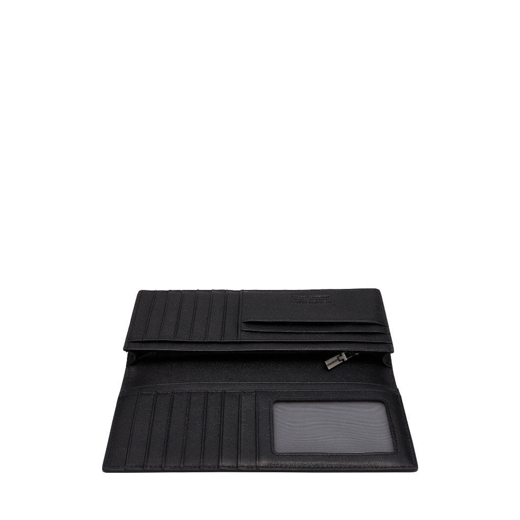 Crossgrain Leather Bi-Fold Long Wallet