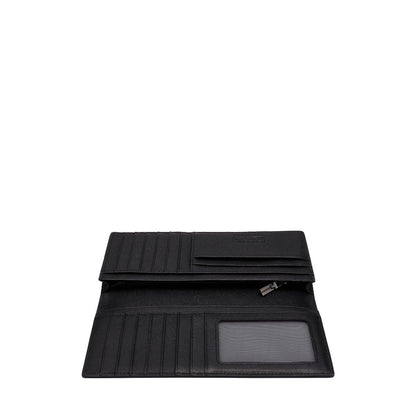 Crossgrain Leather Bi-Fold Long Wallet