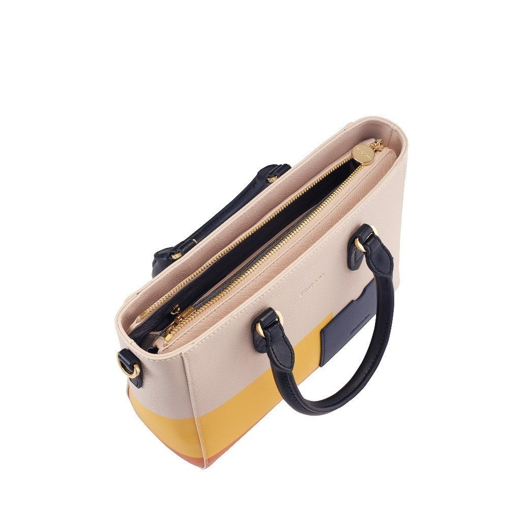 Helda Colour-Block Satchel Bag