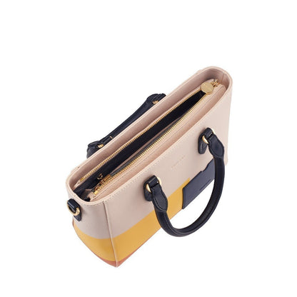 Helda Colour-Block Satchel Bag