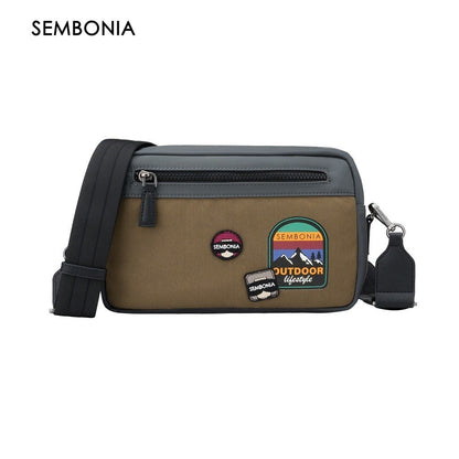 Voyage Patched Canvas Crossbody Bag