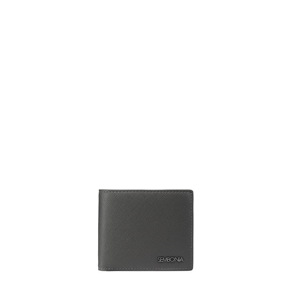 Flap-Up Card Bi-Fold Wallet With Coin Compartment