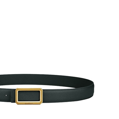 3.2Cm Matte Gold Buckle Belt