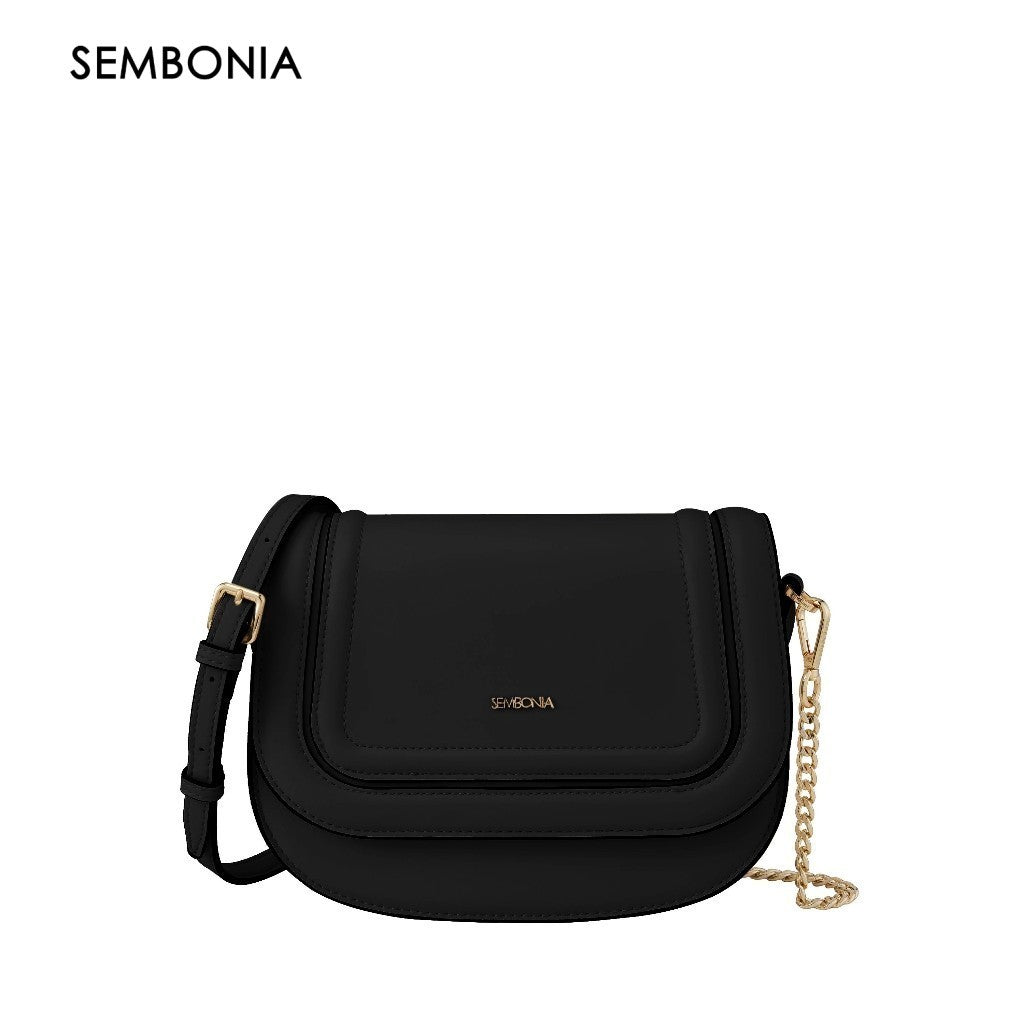 Circle Stitch-Trim Crossbody Bag