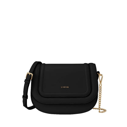 Circle Stitch-Trim Crossbody Bag