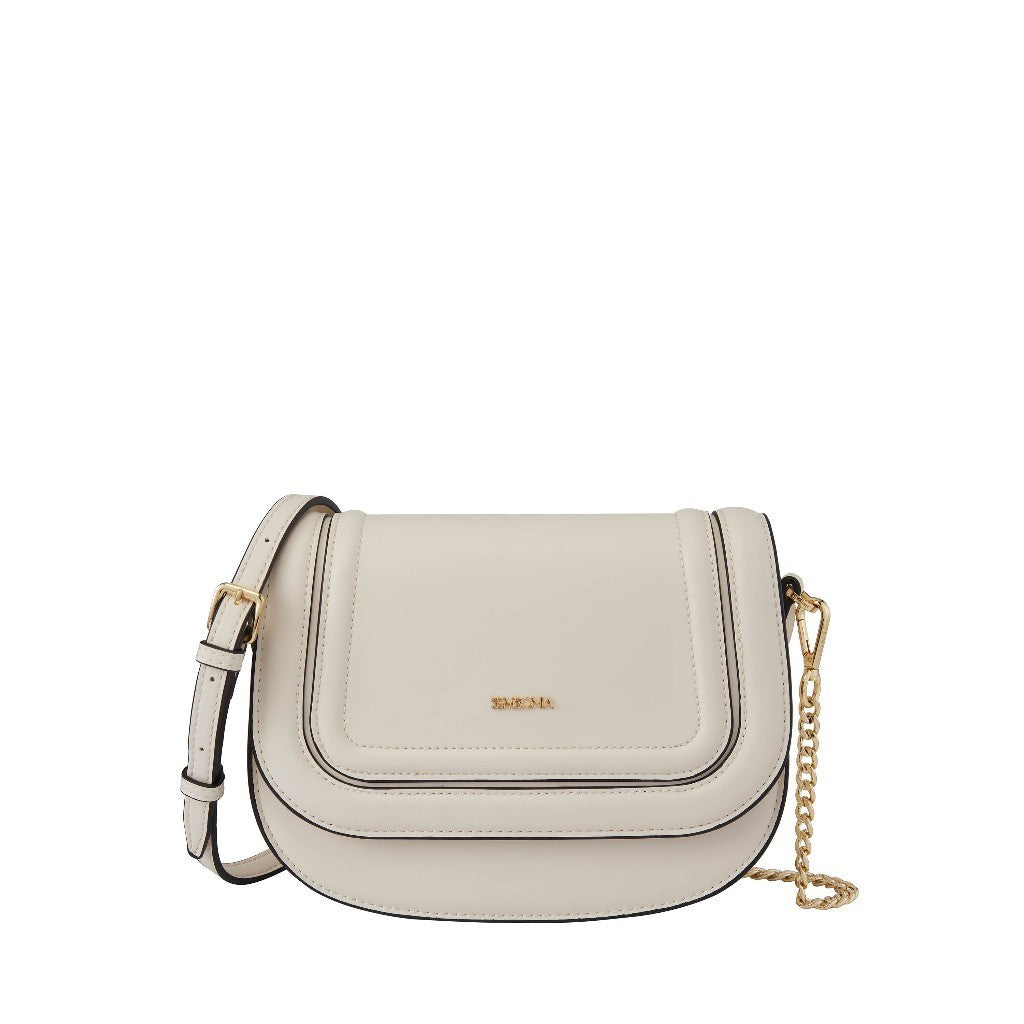 Circle Stitch-Trim Crossbody Bag