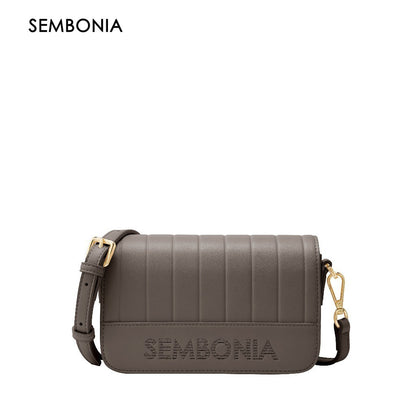 Classy Debossed Stripe Crossbody Bag