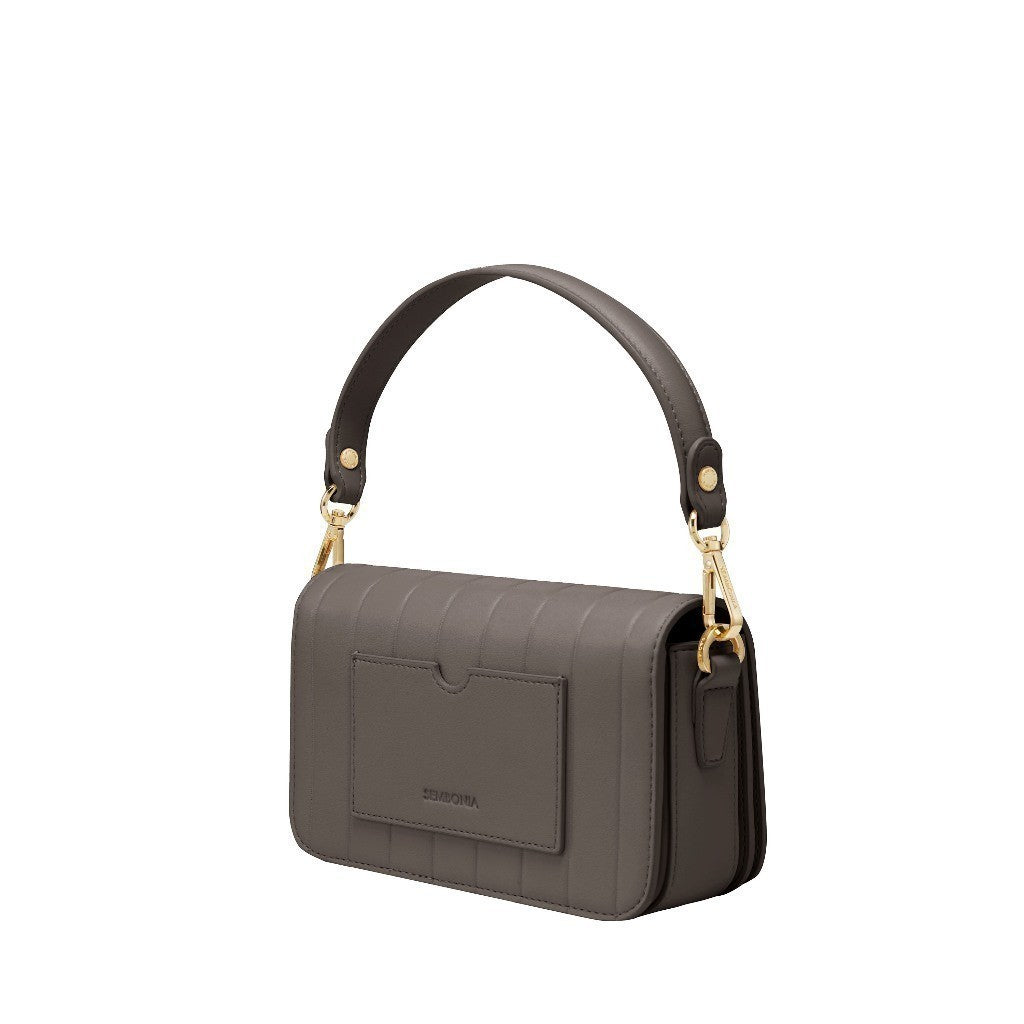 Classy Debossed Stripe Crossbody Bag