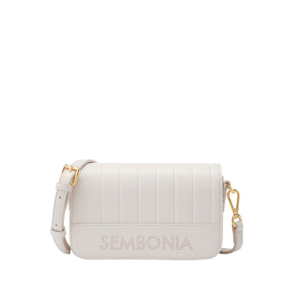 Classy Debossed Stripe Crossbody Bag