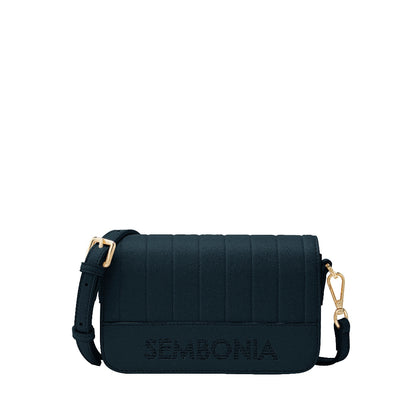 Classy Debossed Stripe Crossbody Bag