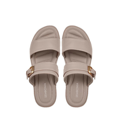 Women Recycled Materials of Synthetic Leather Wedges