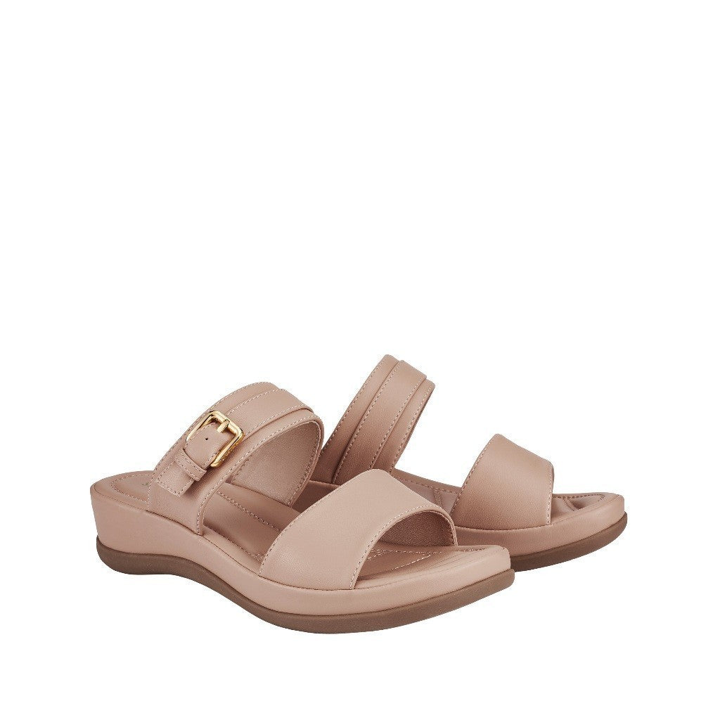 Women Recycled Materials of Synthetic Leather Wedges