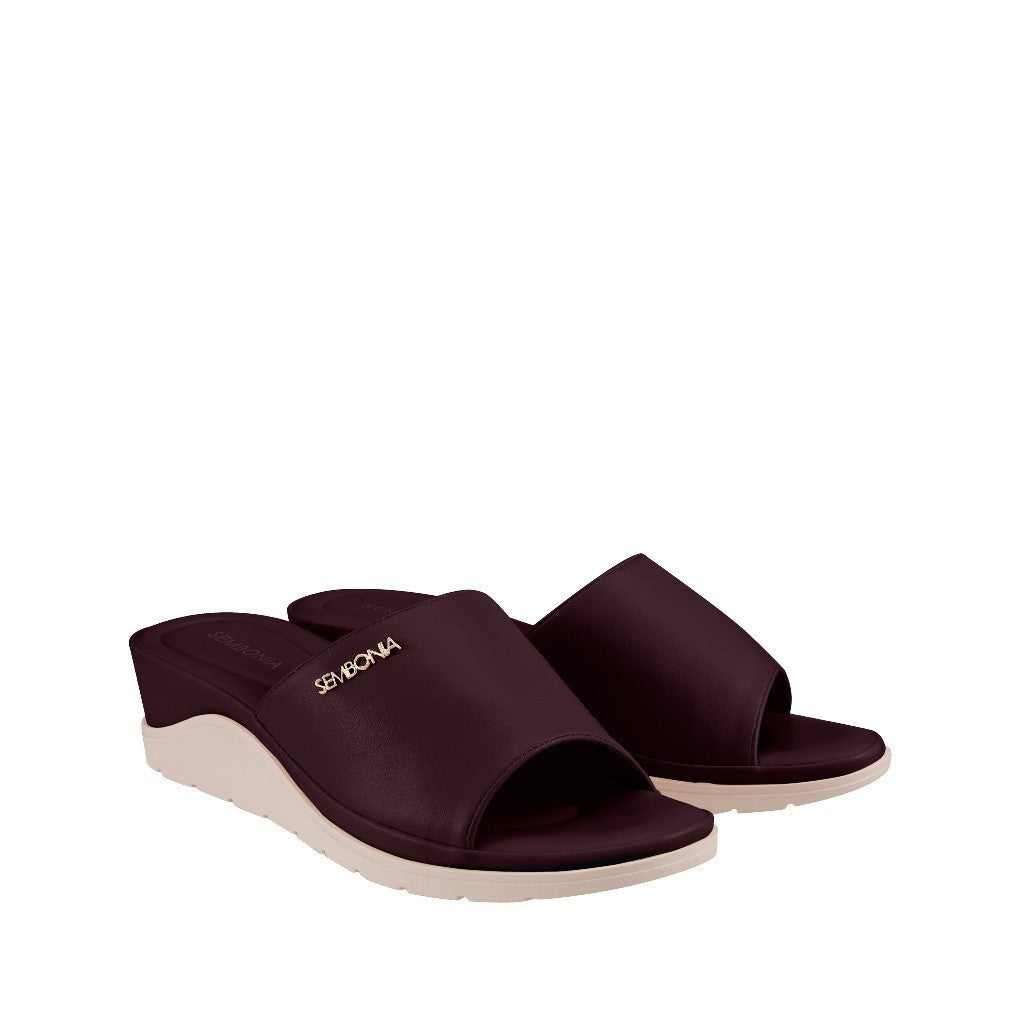 Women Recycled Materials of Synthetic Leather Wedges