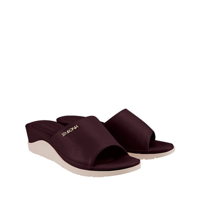 Women Recycled Materials of Synthetic Leather Wedges