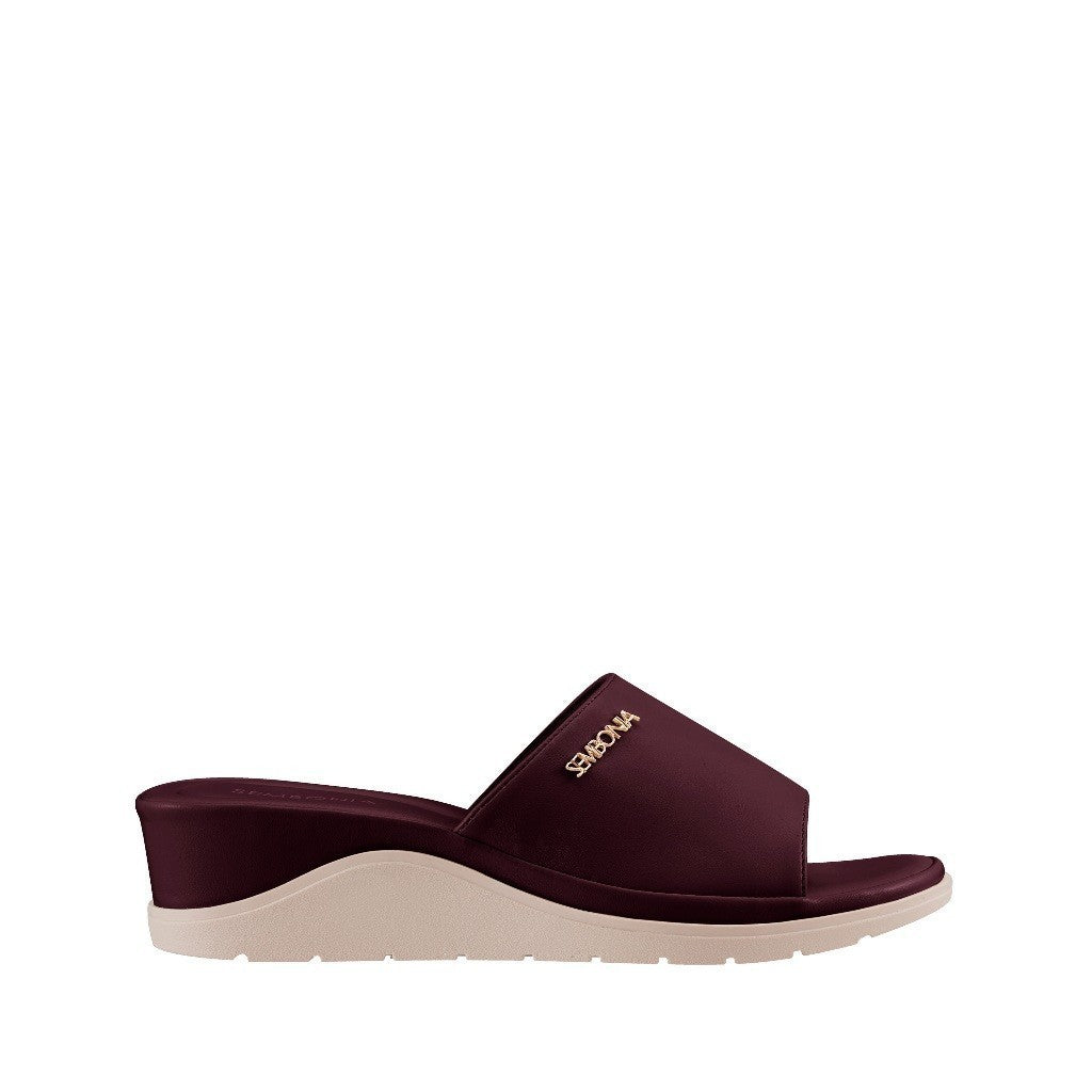 Women Recycled Materials of Synthetic Leather Wedges