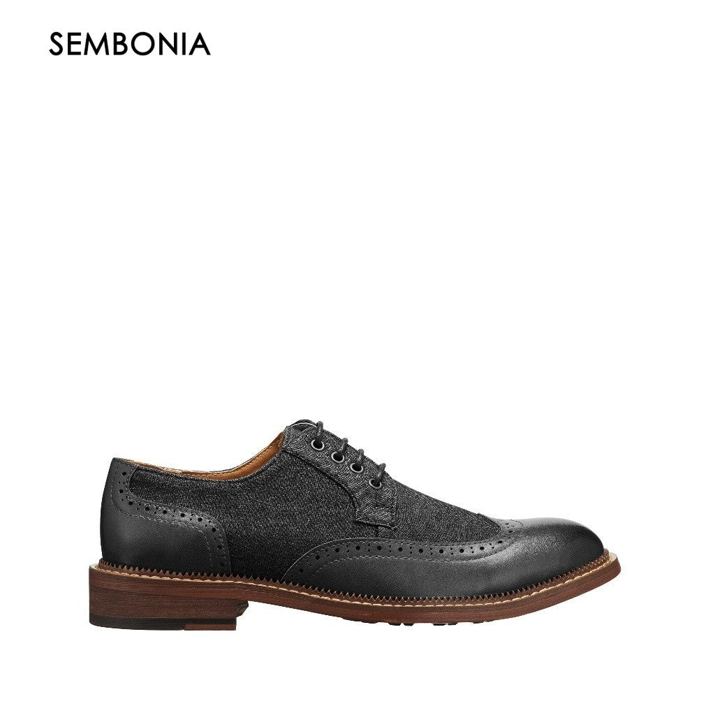 Men Recycled Materials of Synthetic Leather Broque