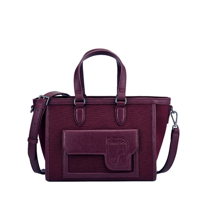 Ecoluxe Front-Pocket Satchel Bag