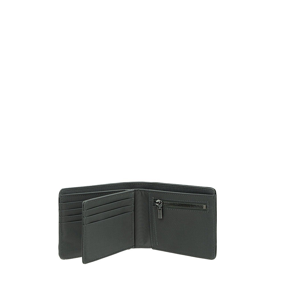 Nylon Centre Flap Card Bi-Fold Wallet