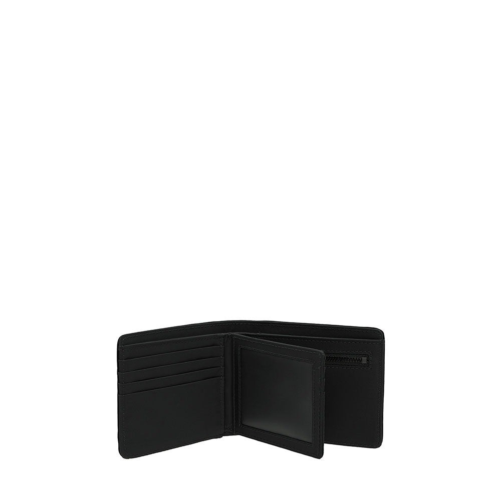 Nylon Centre Flap Card Bi-Fold Wallet