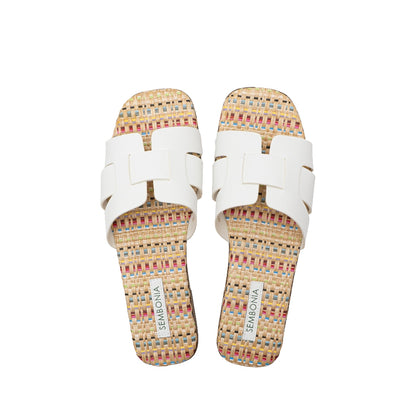 Women Recycled Materials of Synthetic Leather Flats