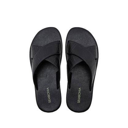 Men Recycled Materials of Synthetic Leather Slipper