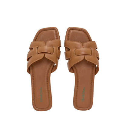 Women Recycled Materials of Synthetic Leather Flats
