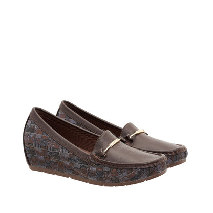 Women Synthetic Leather + Monogram Loafer