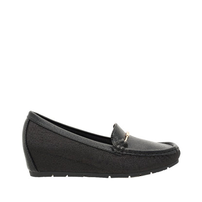 Women Synthetic Leather + Monogram Loafer