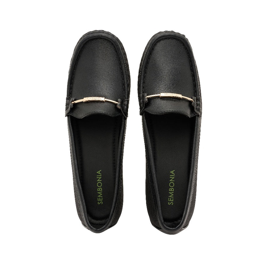 Women Synthetic Leather + Monogram Loafer