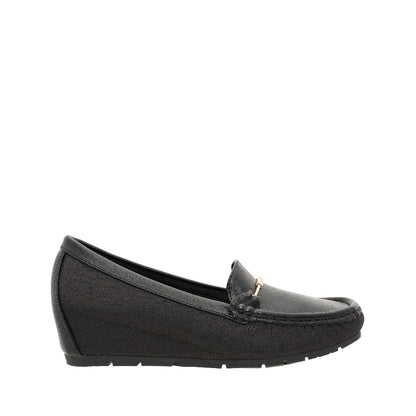 Women Synthetic Leather + Monogram Loafer