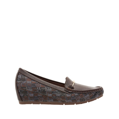 Women Synthetic Leather + Monogram Loafer