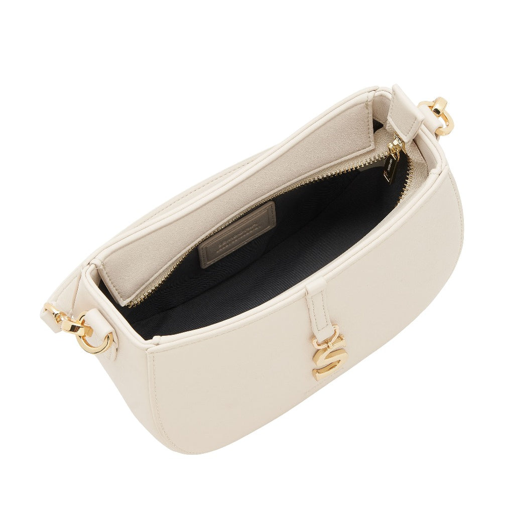 S-Pendant Crescent Crossbody Bag