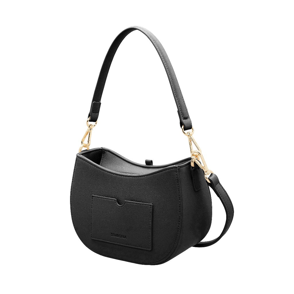 S-Pendant Crescent Crossbody Bag