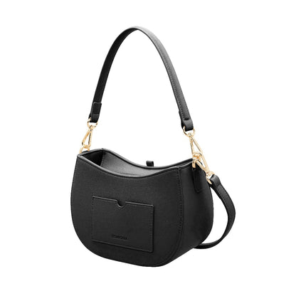 S-Pendant Crescent Crossbody Bag