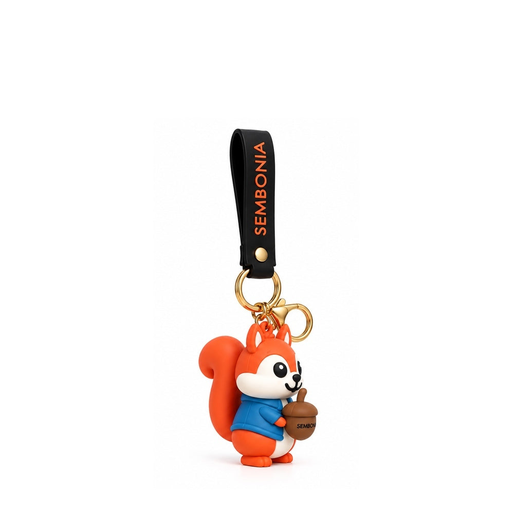 Silicone Squirrel Keychain