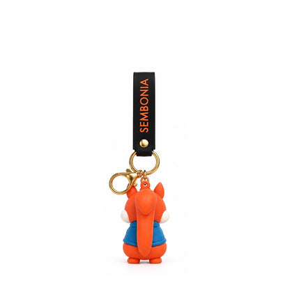 Silicone Squirrel Keychain