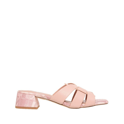 SEMBONIA Women Synthetic Leather + Monogram Sandal -06348W-20063