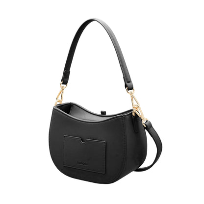 S-Pendant Crescent Crossbody Bag